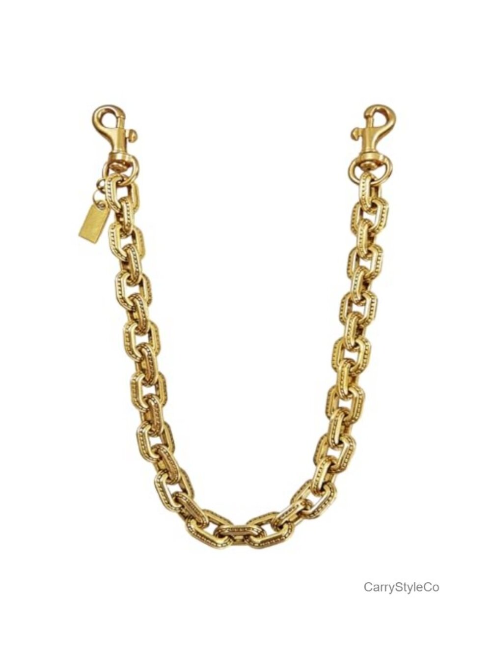 Vintage Gold Metal Bag Chain Charm Purse Extender for Handbag Wallet Keychain